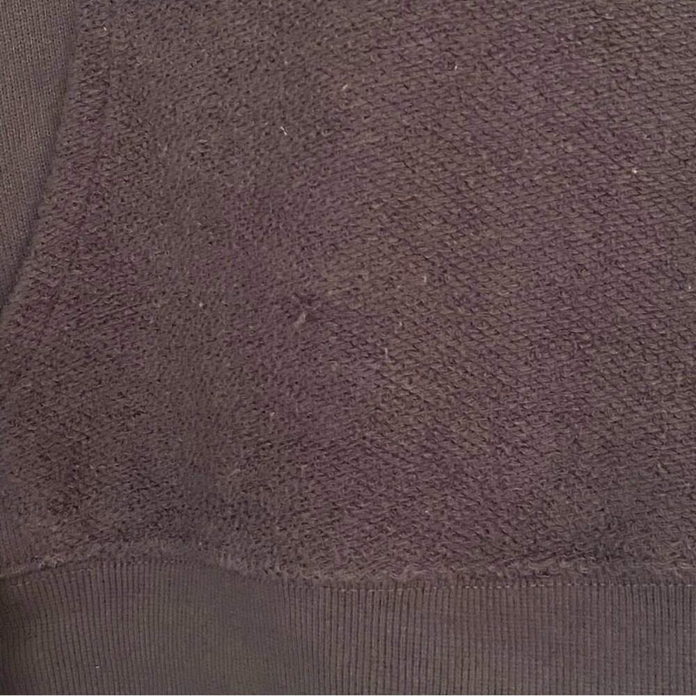 Zenana Cropped Hoodie Dark Charcoal Grey Womens Size Medium Kangaroo Pocket - Picture 12 of 12